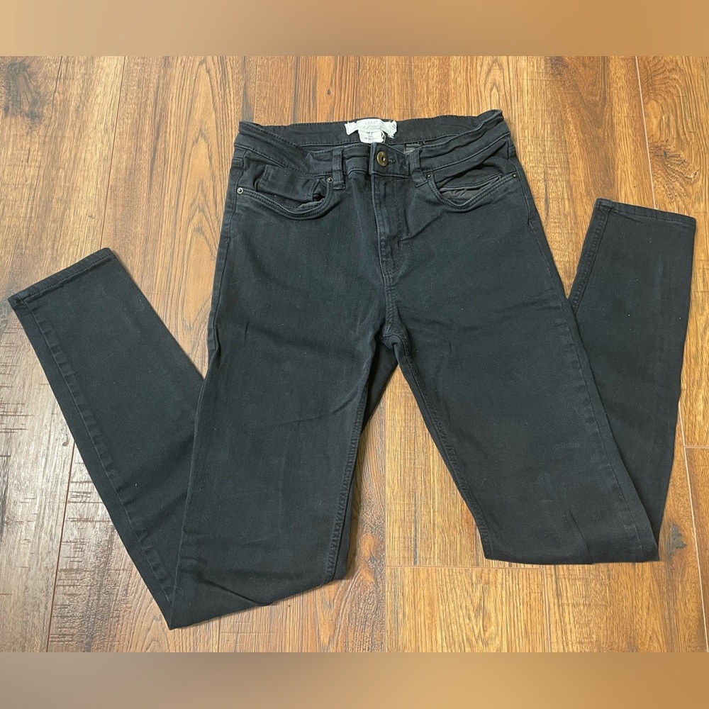 H&M l.o.g.g. US 6 EUR 36 Black Jeans logg Label of Graded Goods Skinny Straight